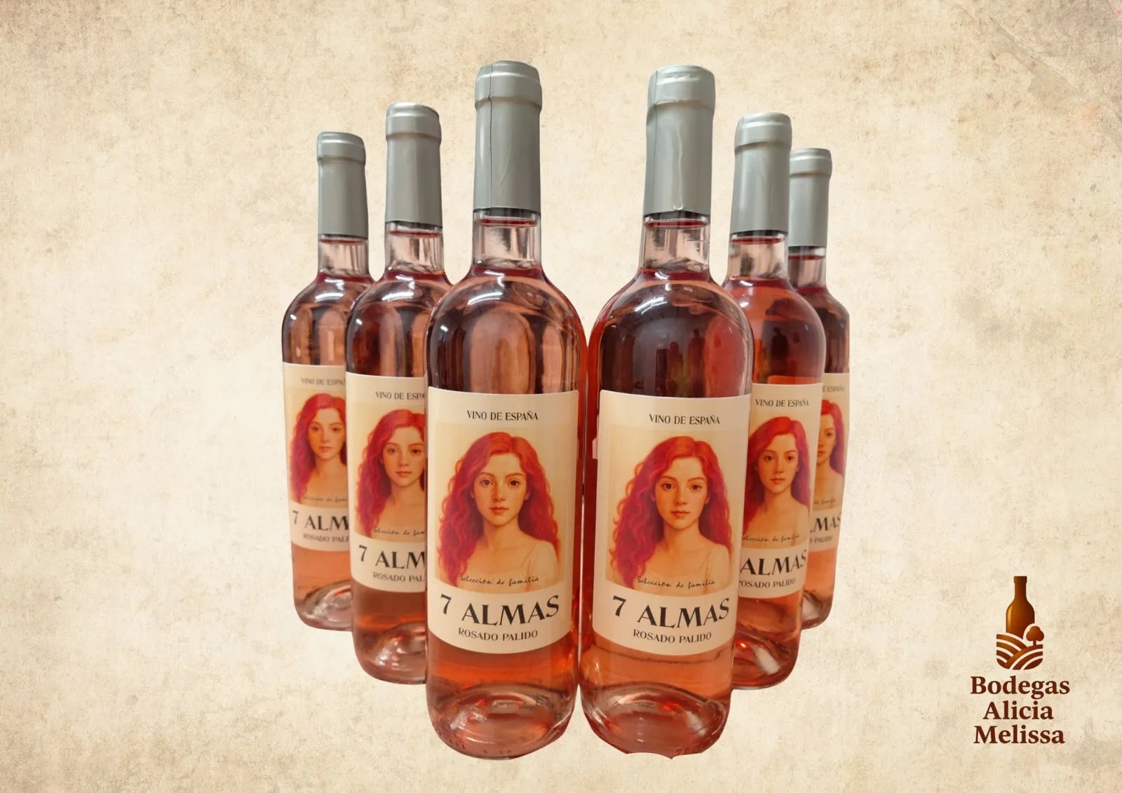 7 Almas Rosado Palido – Caja de 6 botellas 750ml